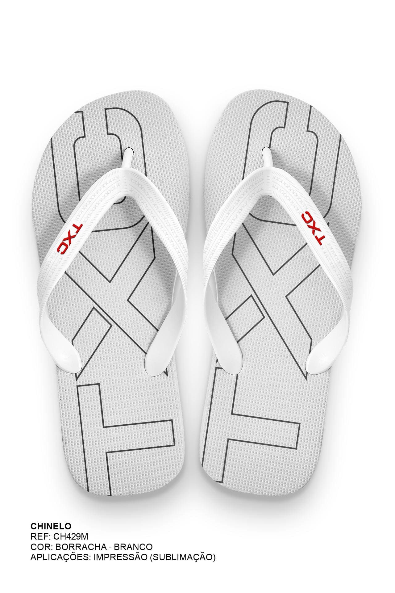 CHINELO TIRAS BORRACHA ESTAMPADO CH429M