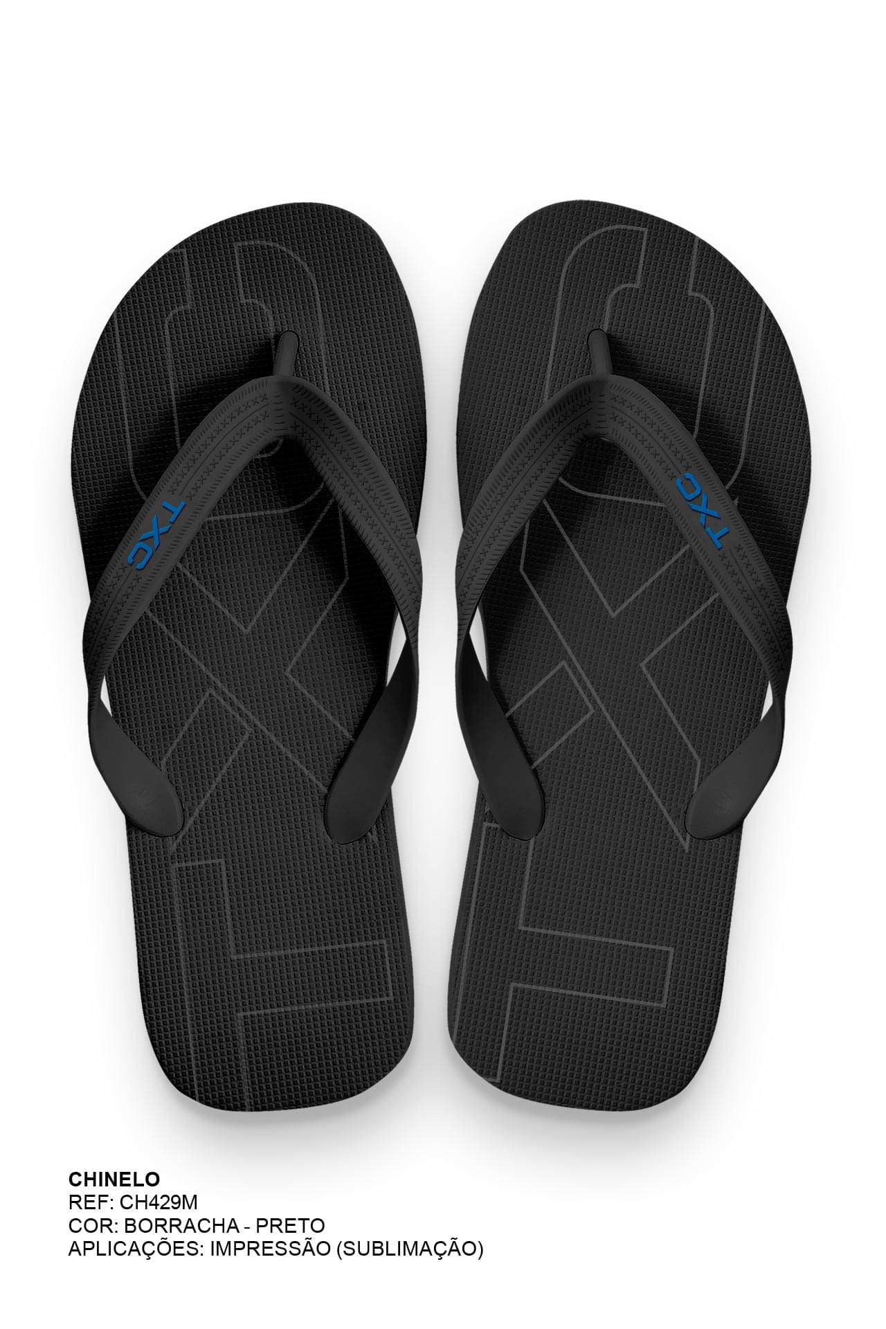 CHINELO TIRAS BORRACHA ESTAMPADO CH429M