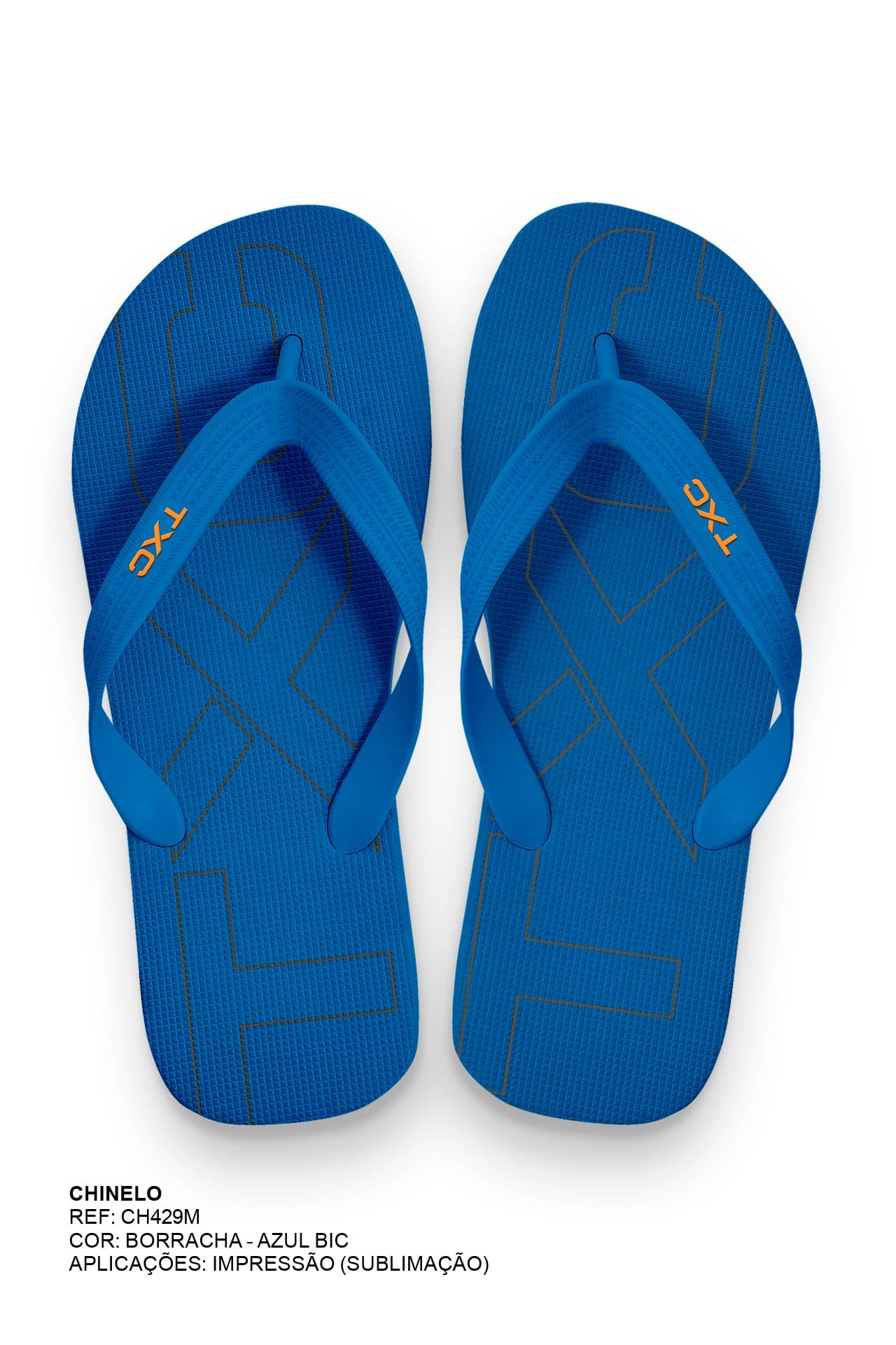 CHINELO TIRAS BORRACHA ESTAMPADO CH429M