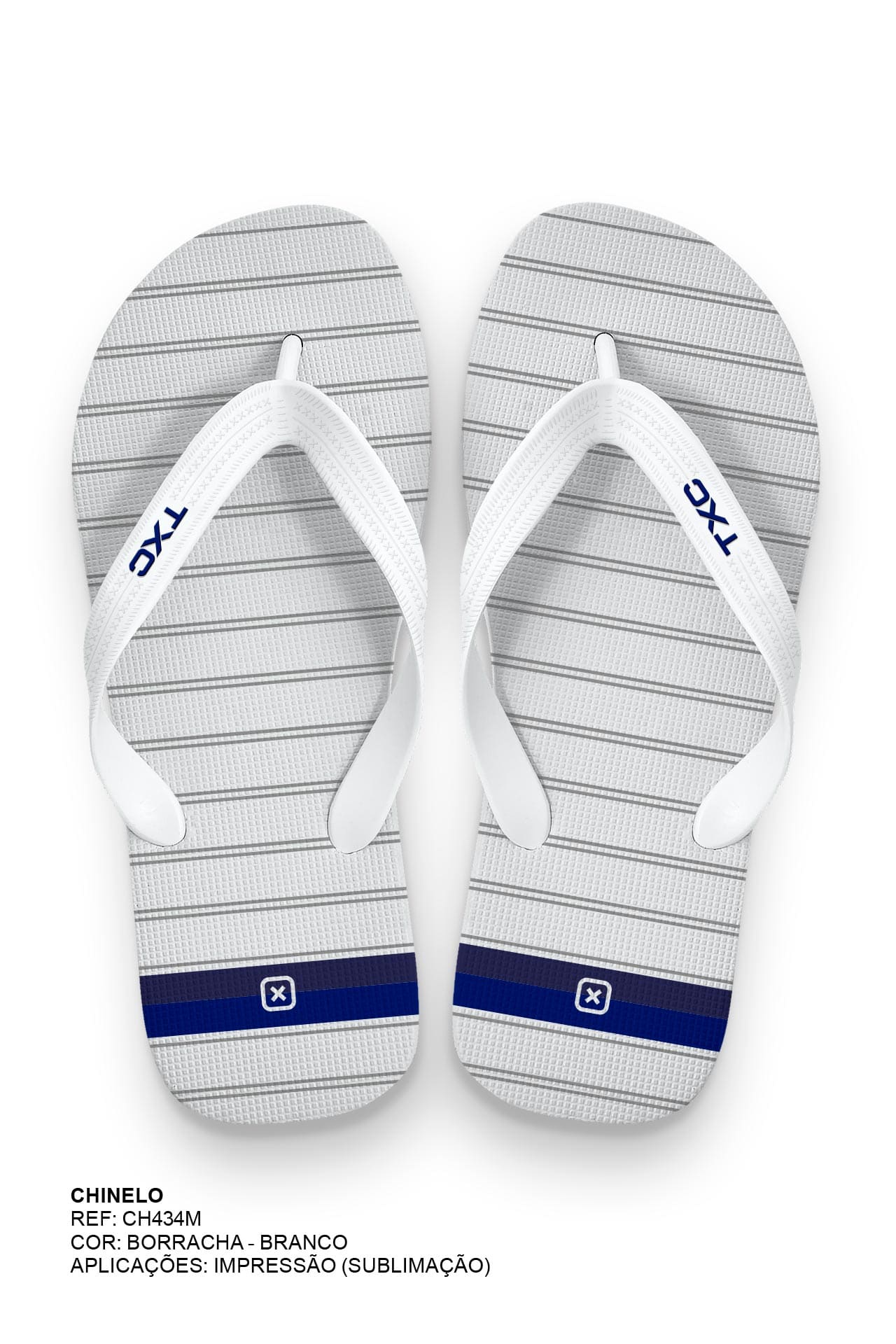 CHINELO TIRAS BORRACHA ESTAMPADO CH434M