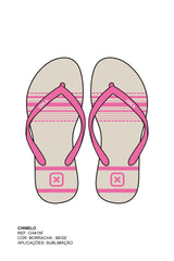 CHINELO TIRA BORRACHA ESTAMPADO CH415F - TXC
