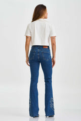 CROPPED REGULAR MEIA MALHA PENTEADA PAETE 51085 - TXC