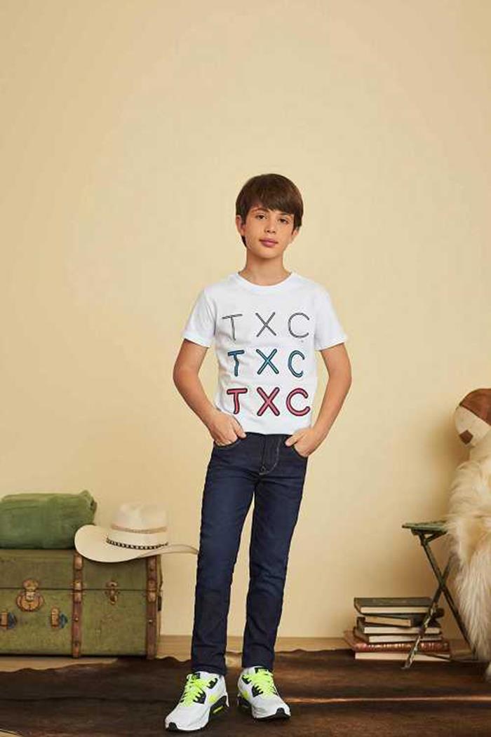 Camiseta Infantil Custom MC SLIM Estampada - 191511i