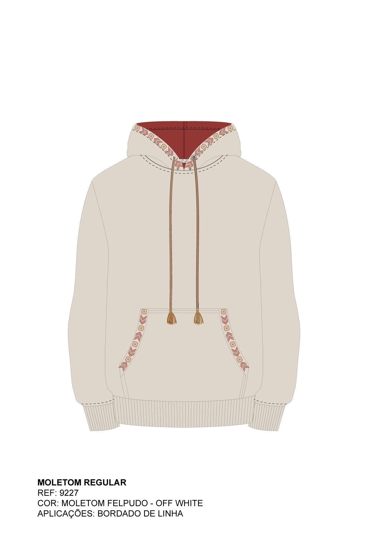 MOLETOM REGULAR BORDADO 9227 - TXC