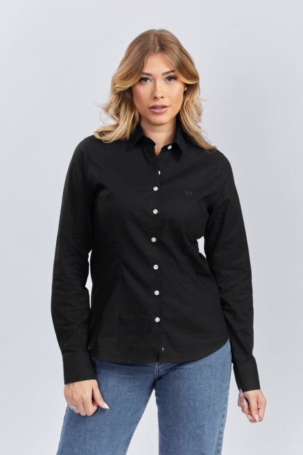 Camisa Feminina Manga Longa Custom X - 12058L