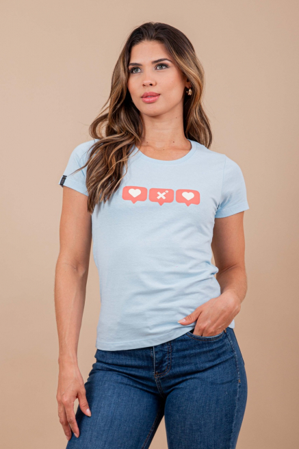 Camiseta Feminina Heart X Custom X - 50224